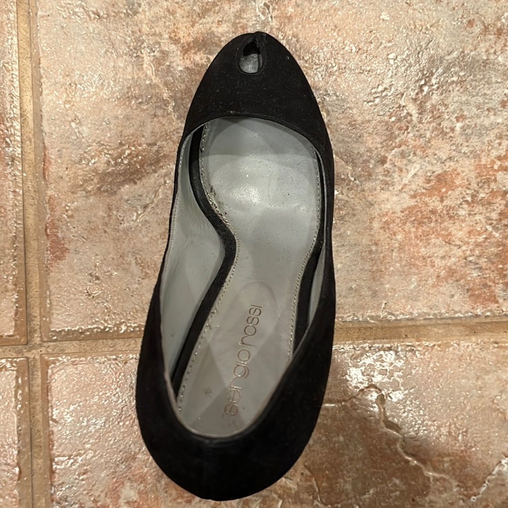 Sergio rossi suede heels